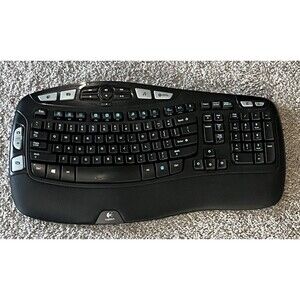 Logitech K350 Wireless Keyboard Comfort Wave Ergonomic Tested No Dongle